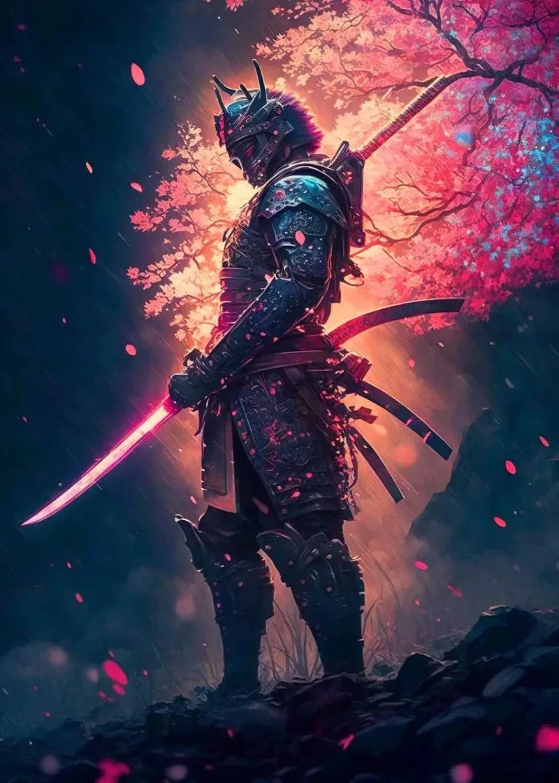 Tableau Chinois Guerriers Samouraïs – Image 5