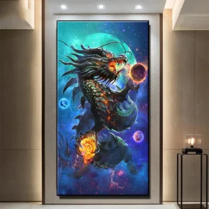 Tableau Chinois Dragon