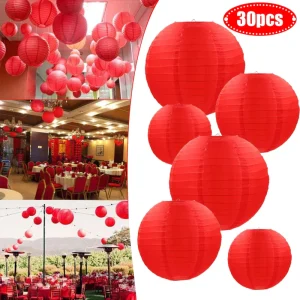 Lampions Chinois Décoration Papier