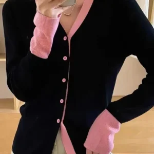 Pull Chinois Gilet Tricot Femme