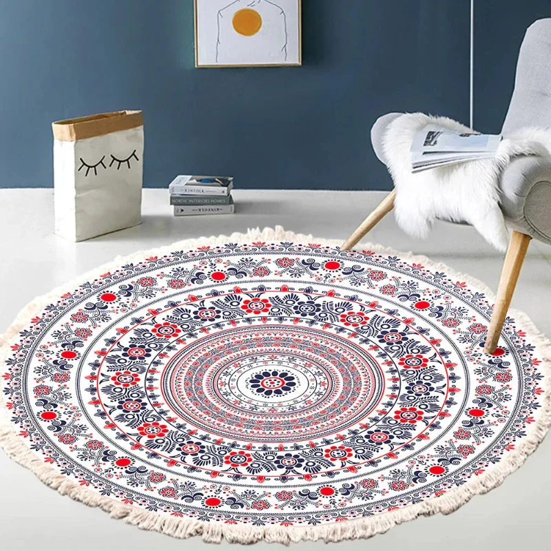 Tapis Chinois Coton Style Bohème – Image 6