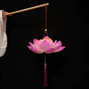 Lampions Chinois Lumineux Lotus