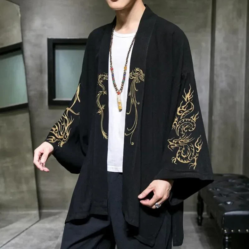 Robe Chinoise Homme Broderie Costume