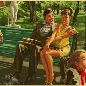 Tableau Chinois Affiche Soviétique