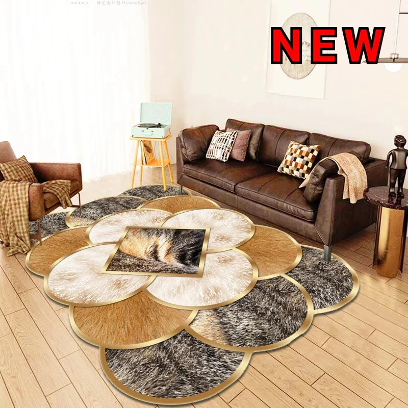 Tapis Chinois Doré Forme Spéciale – Image 6
