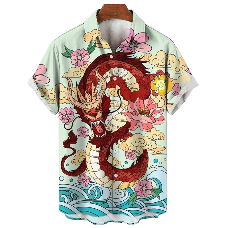 Habit Chinois Chemise Dragon 3D – Image 2
