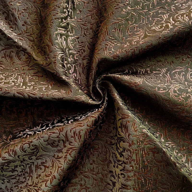 Tissu Chinois Motif Floral Damassé – Image 3