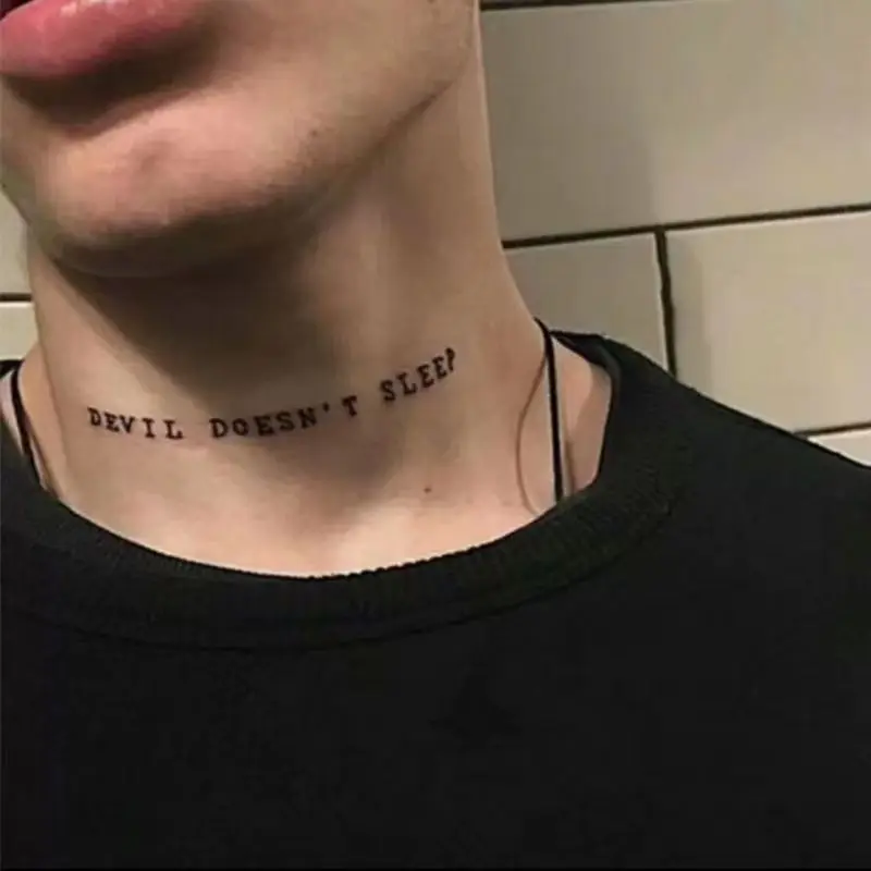 Tatouage Chinois Sur Le Cou – Image 5