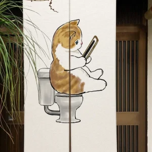 Rideau Chinois Mignon Chat