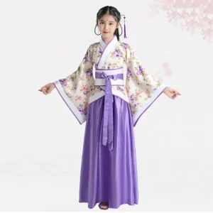 Kimono Chinois Hanfu Enfant Fille