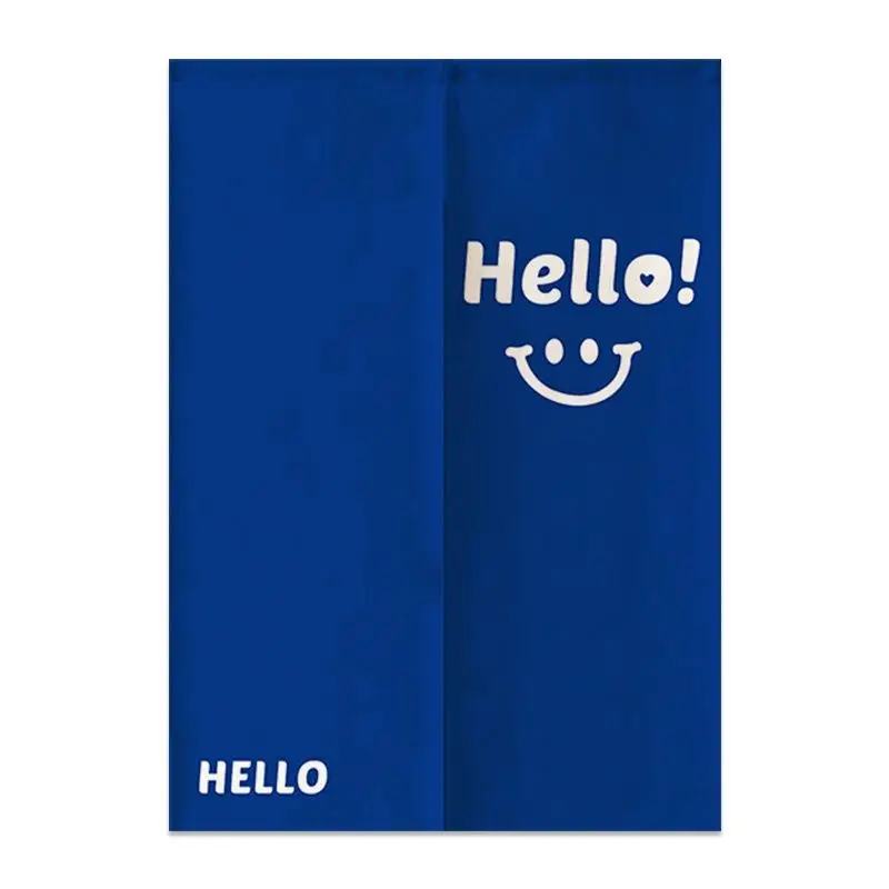 Rideau Chinois Jaune Visage Sourire – Image 2