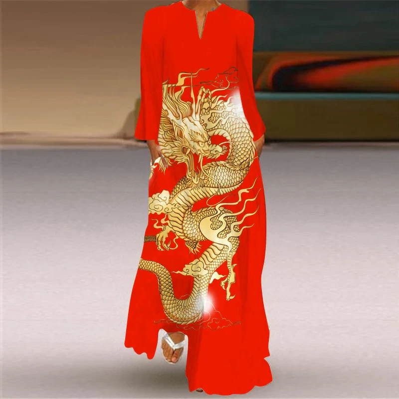 Cheongsam Robe Longue Défilé Mode – Image 2