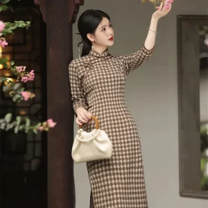 Robe Chinoise Tartan