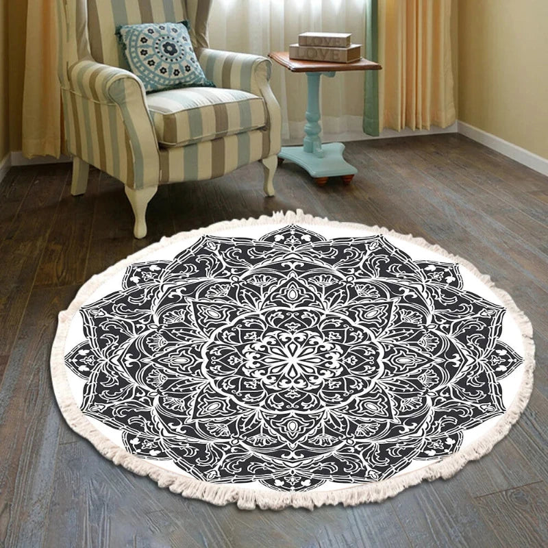 Tapis Chinois Coton Style Bohème – Image 8
