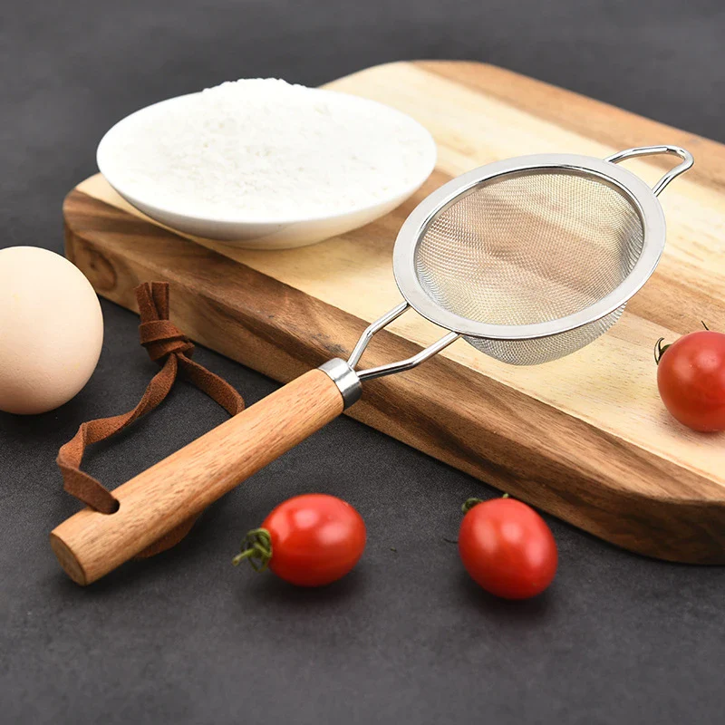 Passoire Chinois Petit Acier Manche Bois – Image 5
