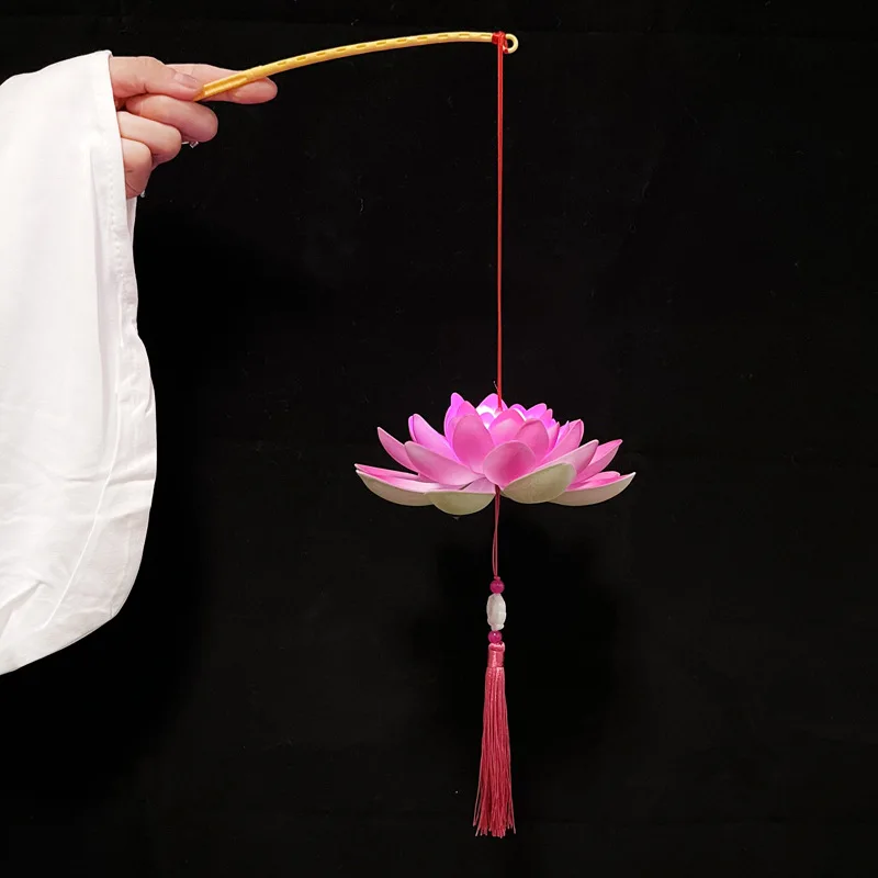 Lampion Chinois En Plastique Lotus – Image 8