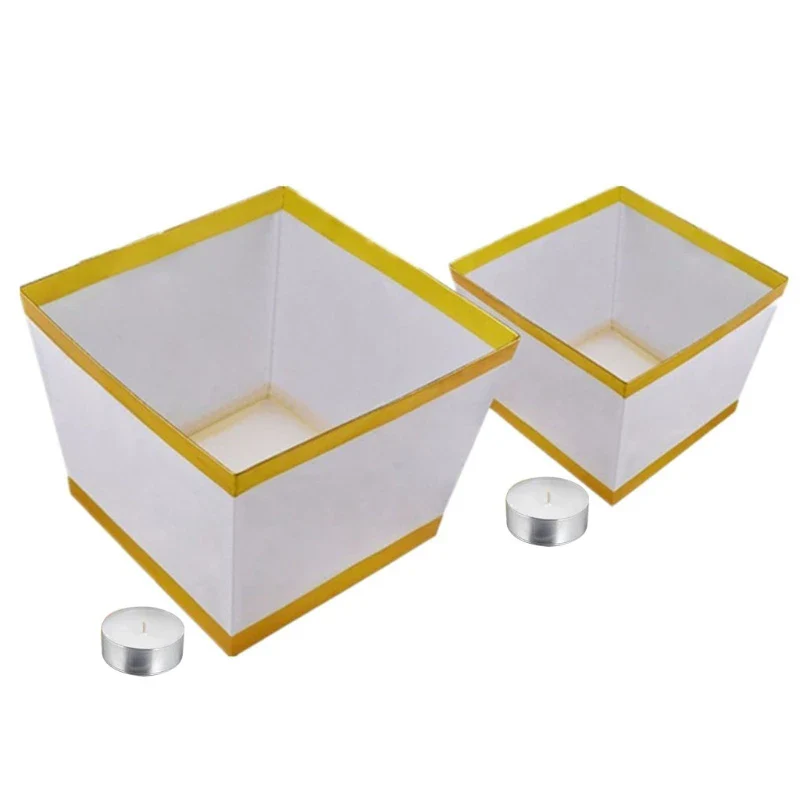 Lampion Chinois Flottant Carré Papier – Image 2