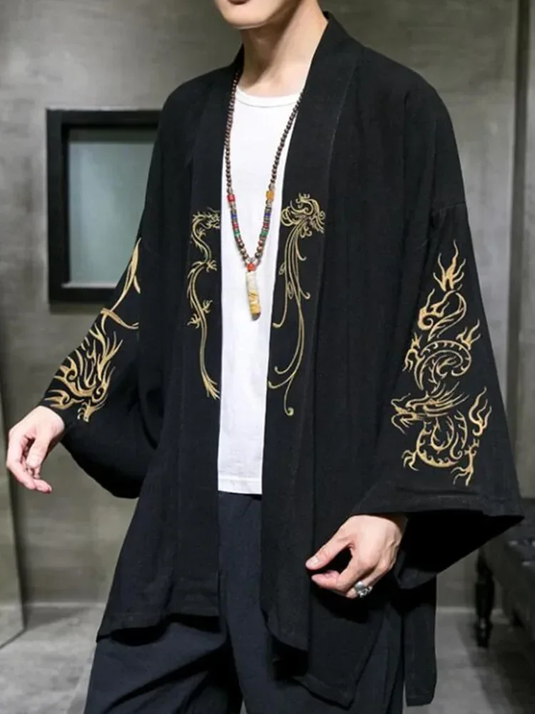 Robe Chinoise Homme Broderie Costume – Image 8