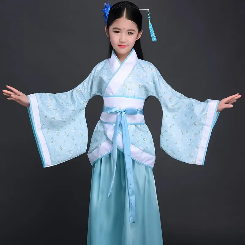 Hanfu Robe En Soie Filles Kimono – Image 6