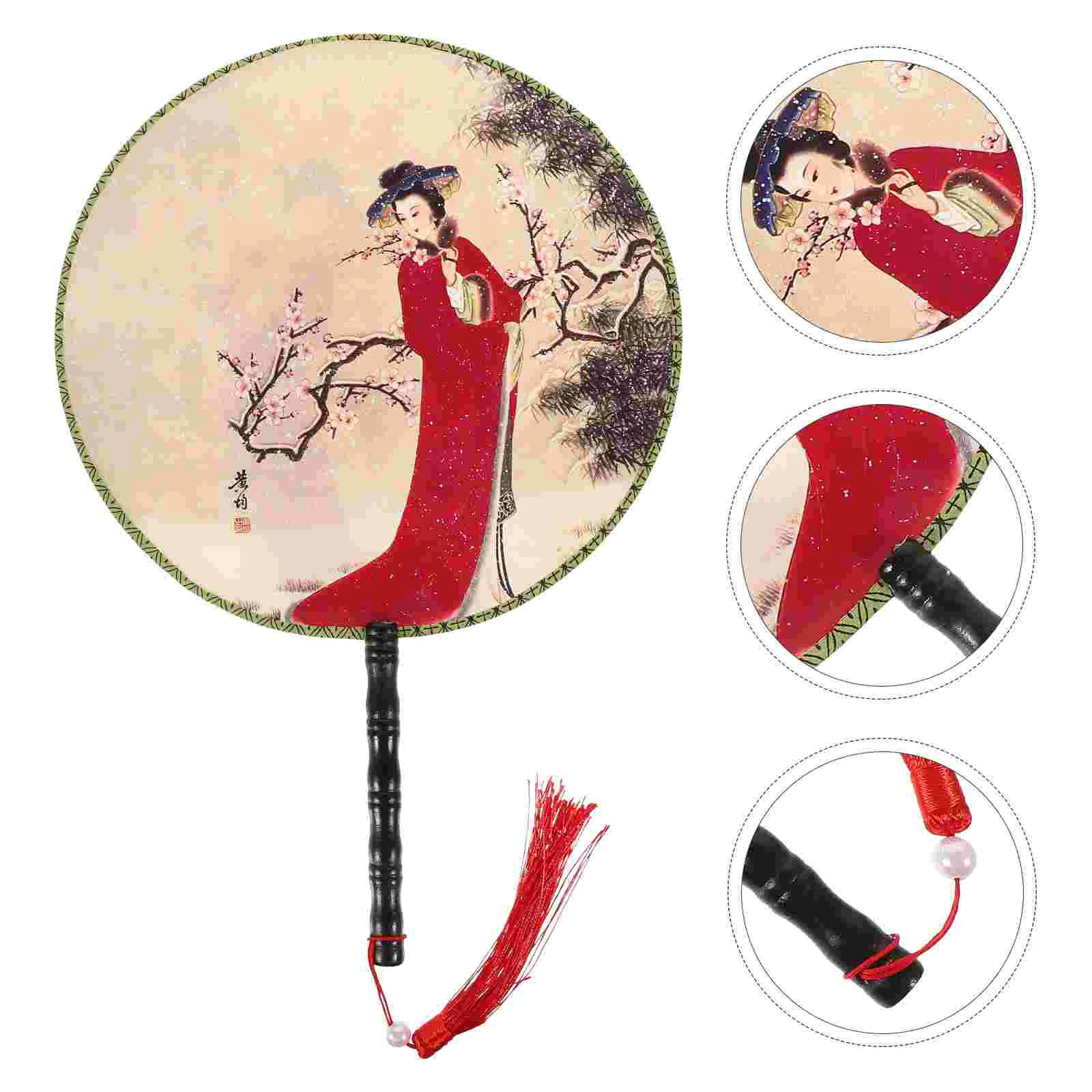 Éventail Chinois Rond Hiver – Image 4