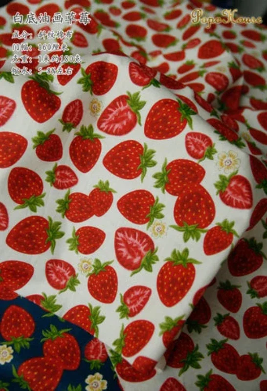 Tissu Chinois Coton Sergé Motif Fruits – Image 5