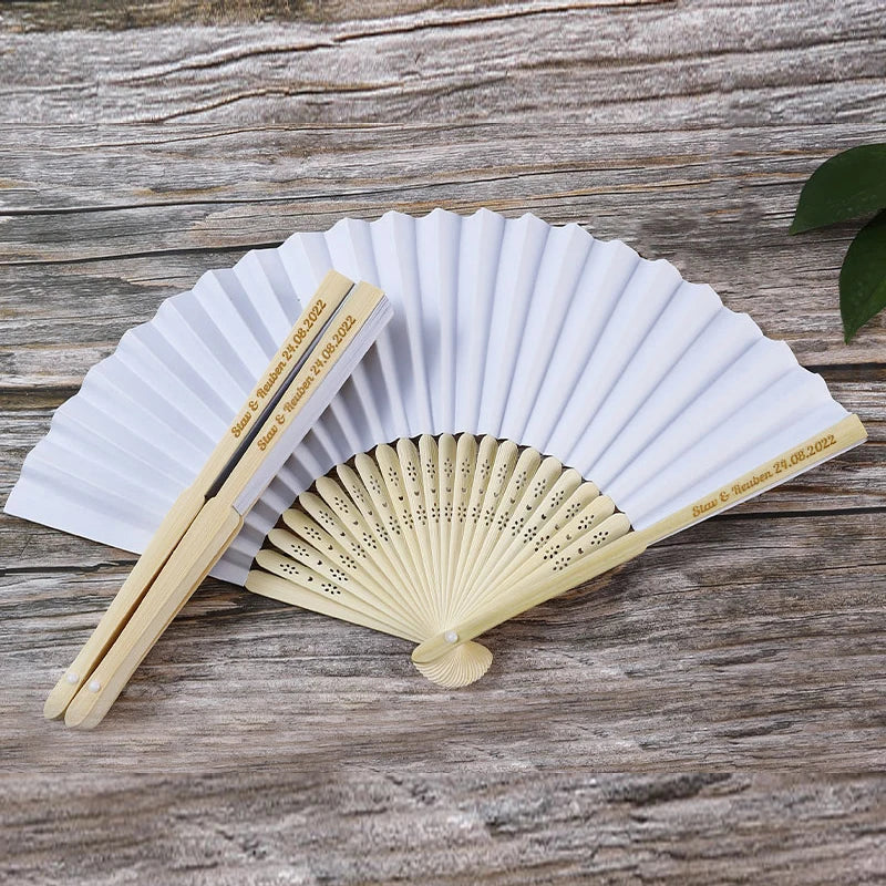 Éventail Chinois Peint A La Main Pliable – Image 4