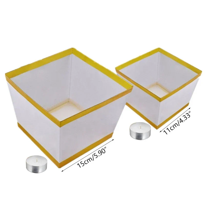 Lampion Chinois Flottant Carré Papier – Image 7