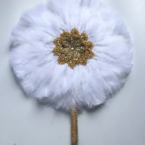 Éventail Chinois Plumes De Dinde