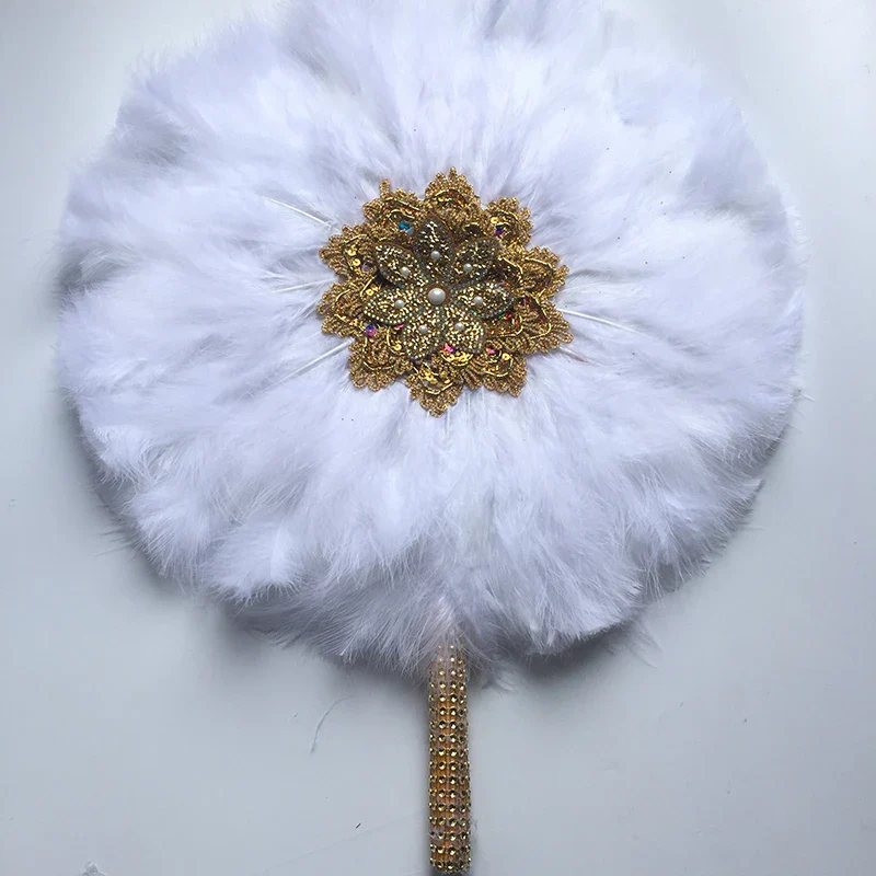 Éventail Chinois Plumes De Dinde