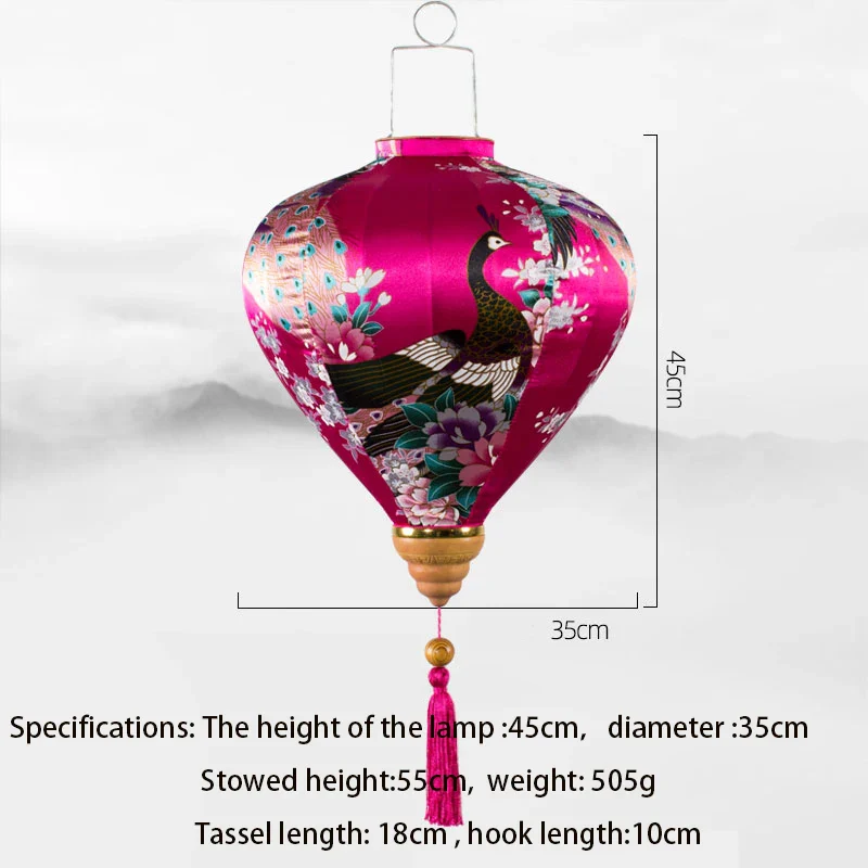 Lampe Chinoise Lanterne Fleurs – Image 9