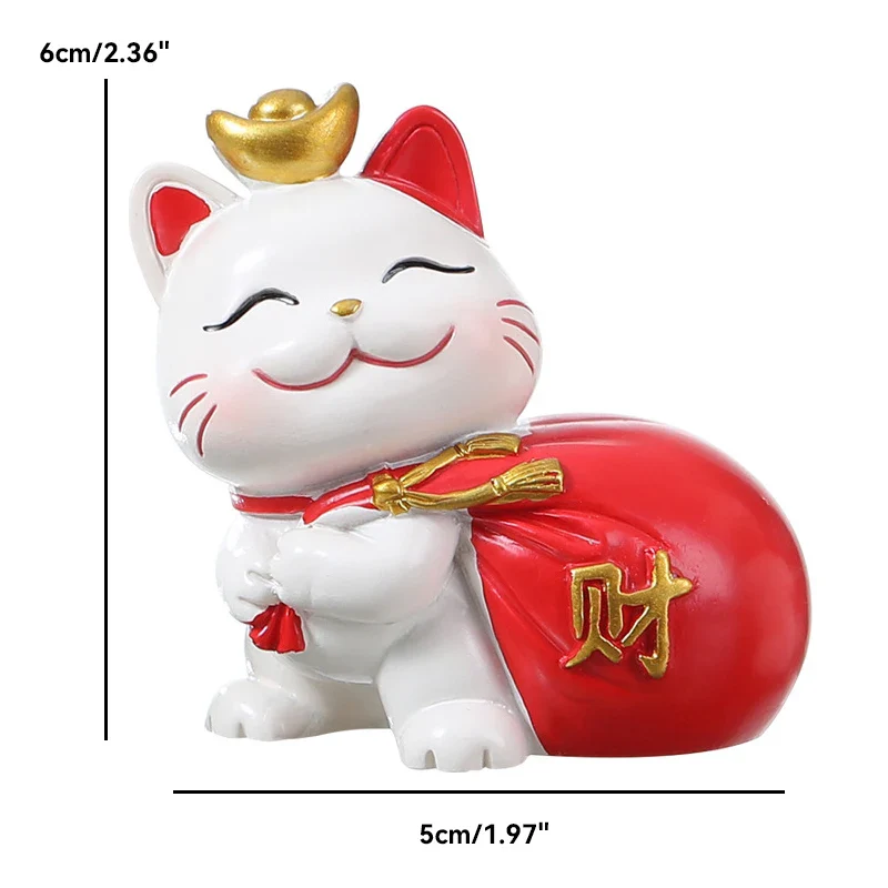 Porte Bonheur Chat Chinois Kawaii