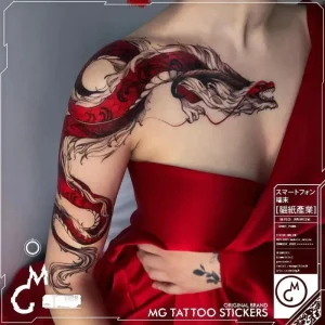 Tatouage Chinois Dragon Rétro