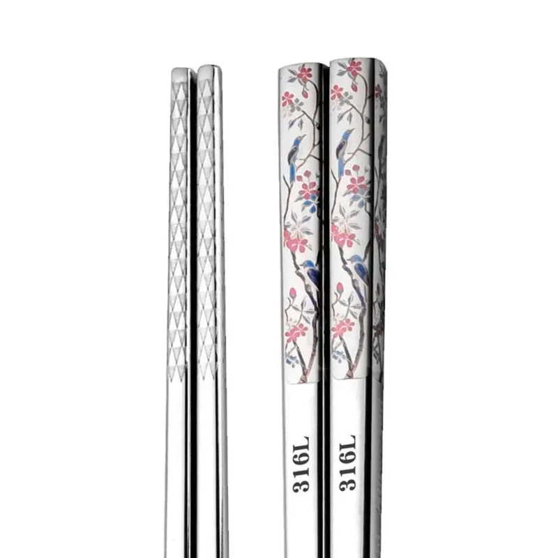 Baguettes Chinoises Longues Acier – Image 4