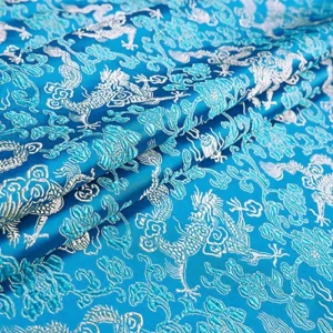 Tissu Chinois Soie Motif Chinois