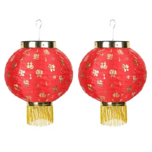 Lanterne Chinoise Rouge Avec Glands