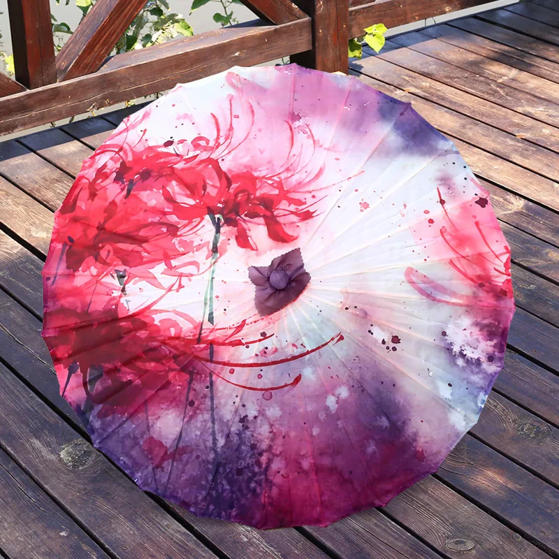 Ombrelle Chinoise Papier Pliante Soie – Image 3