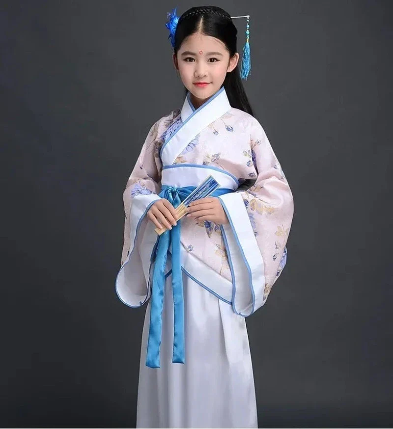 Hanfu Robe En Soie Filles Kimono – Image 9