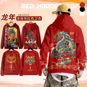 Pull Chinois Homme Imprimé 3D Dragon