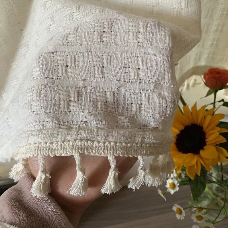 Rideaux Chinois Beige Lin Rustique – Image 5