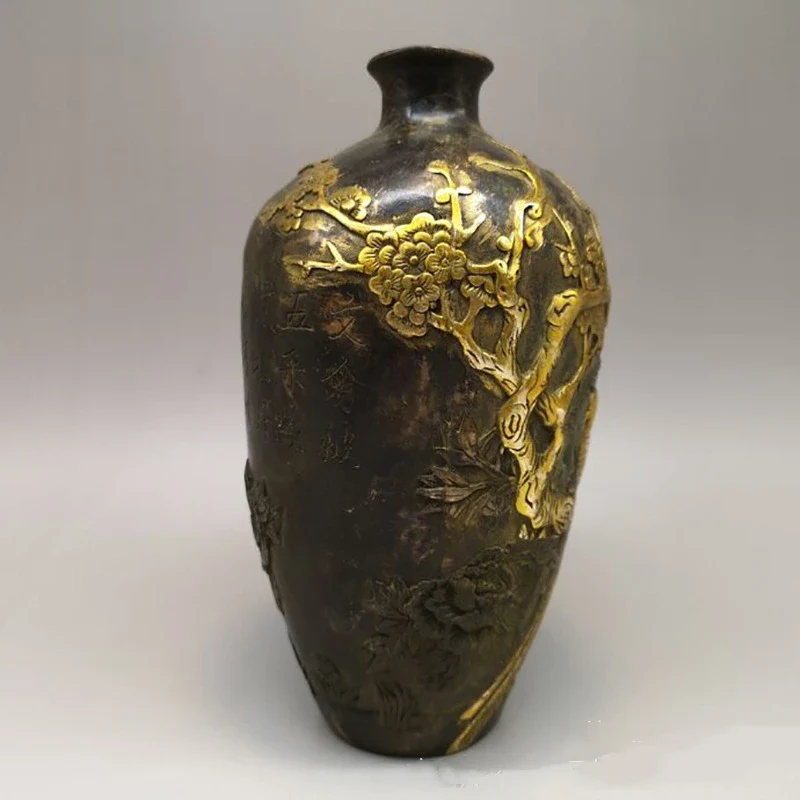 Vase Chinois Ancien Bronze – Image 3