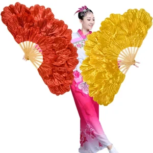 Éventails Chinois Double Danse Pivoine