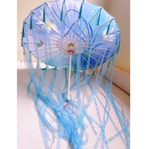 Ombrelle Chinoise Hanfu Fée Avec Rubans