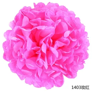 Boules Chinoises Papier Fleurs en Tissu