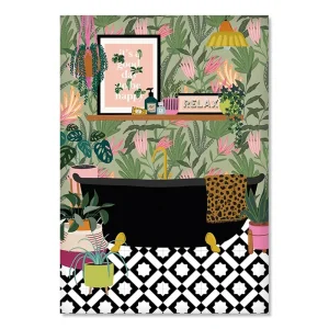 Tableau Chinois Feuilles Vertes