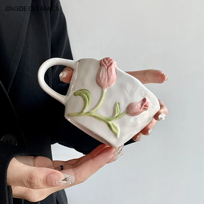 Assiettes Chinoises Céramique Tulipe – Image 6