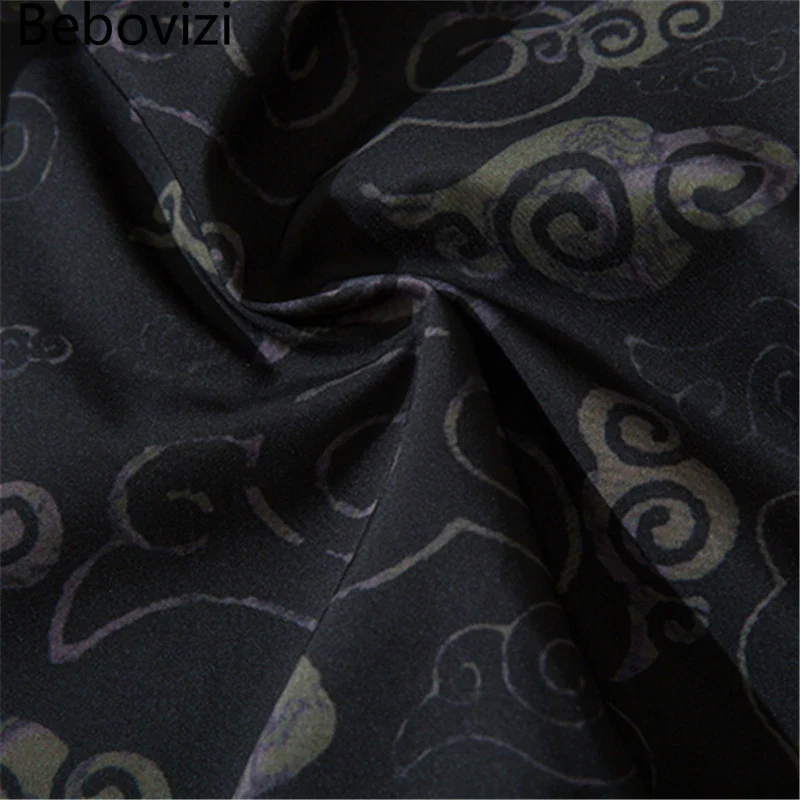 Pantalon Chinois Homme Kimono Noir – Image 4