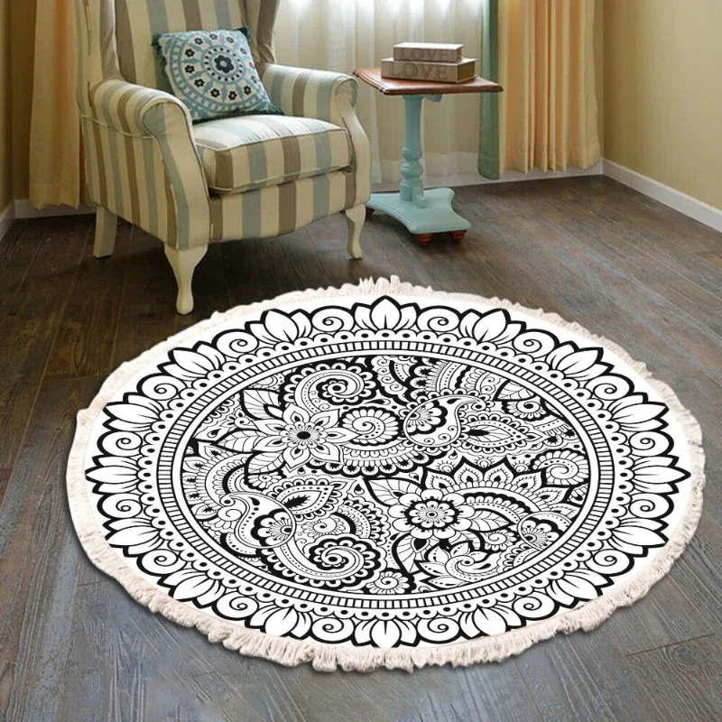Tapis Chinois Coton Style Bohème – Image 9