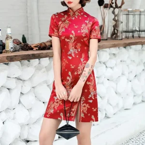 Robe Chinoise Dragon Phoenix