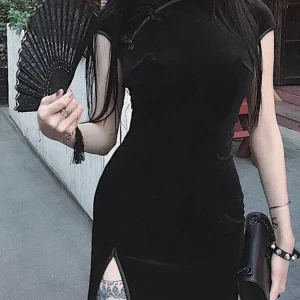 Cheongsam Robe Gothique Sombre