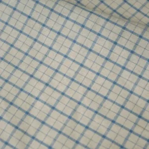 Tissu Chinois En Lin Bleu Rayé